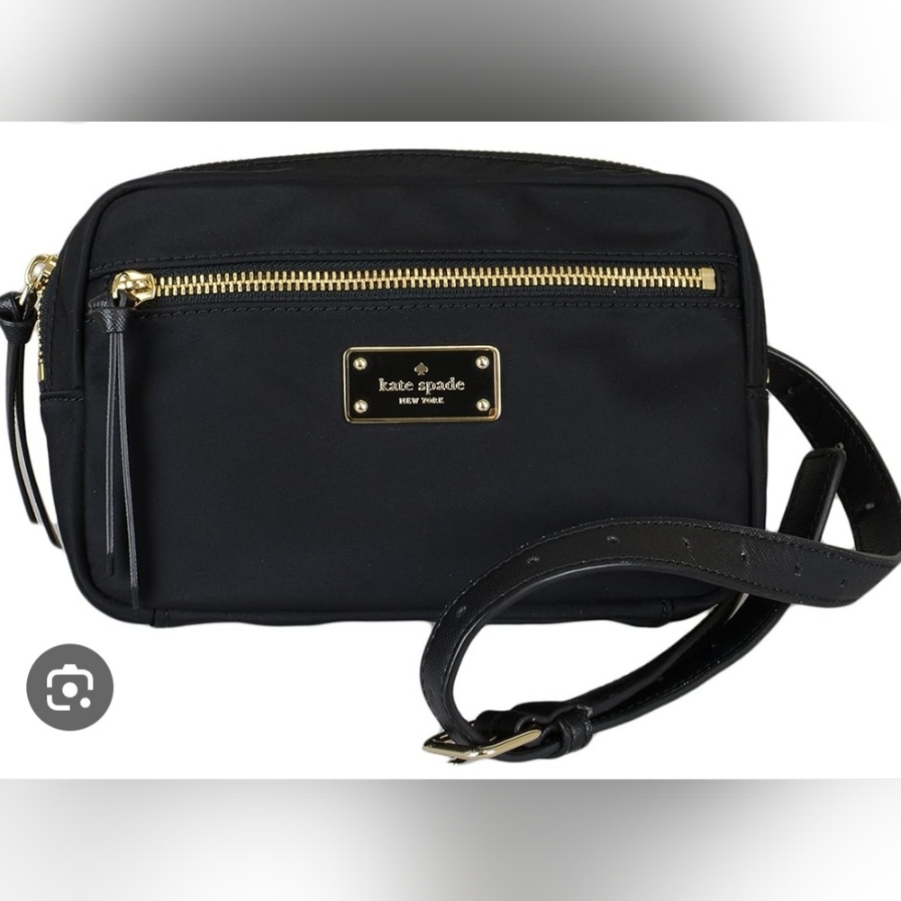 Kate Spade York Sophy Wilson Road Waist Bag Pack Black Nylon
